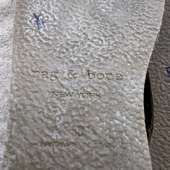 Rag & Bone August Light Tan Suede Espadrille Sandals Women EU 38.5 US 8 - 8.5 - Picture 12 of 13